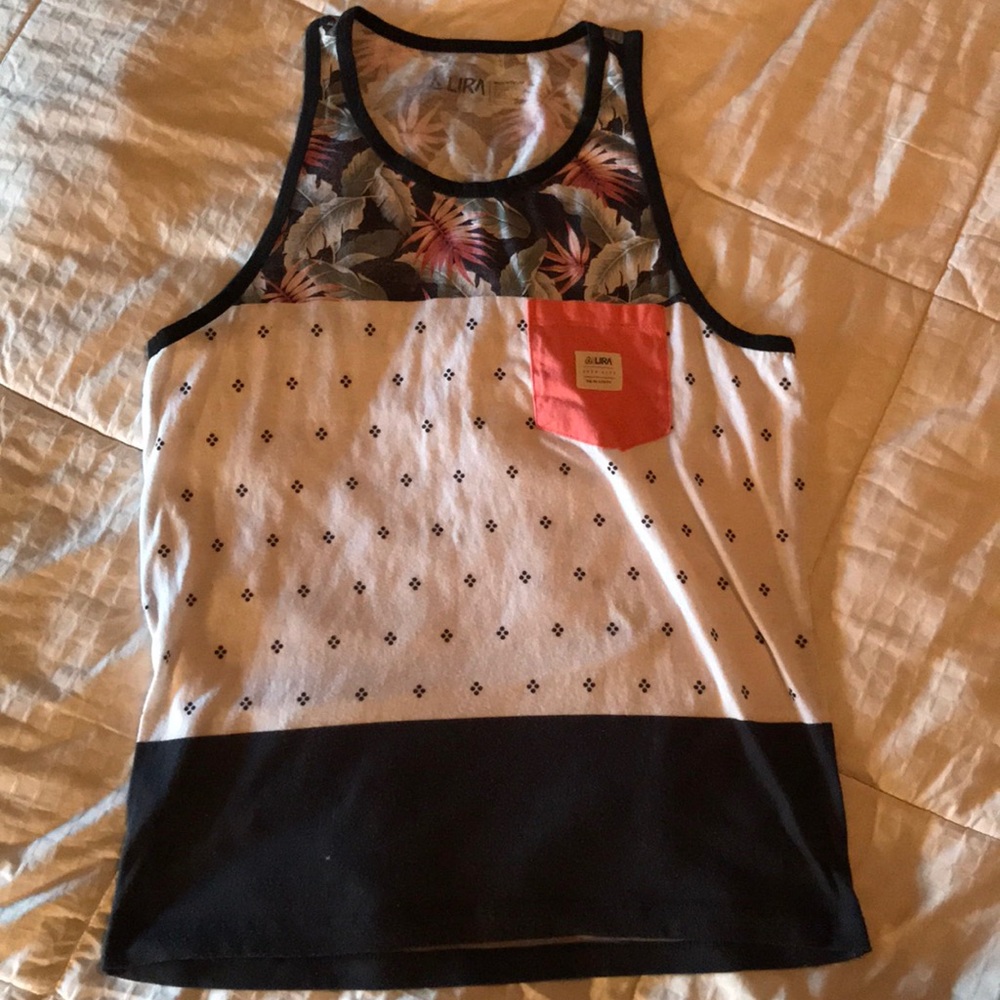 Lira Floral and Circle Dot Pattern Tanktop